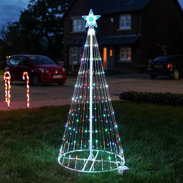 HolidayGlow™ | Meerkleurige LED Geanimeerde Buiten Kerstboom