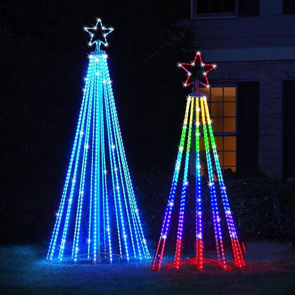 HolidayGlow™ | Meerkleurige LED Geanimeerde Buiten Kerstboom