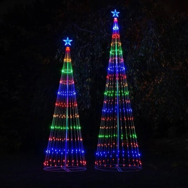 HolidayGlow™ | Meerkleurige LED Geanimeerde Buiten Kerstboom