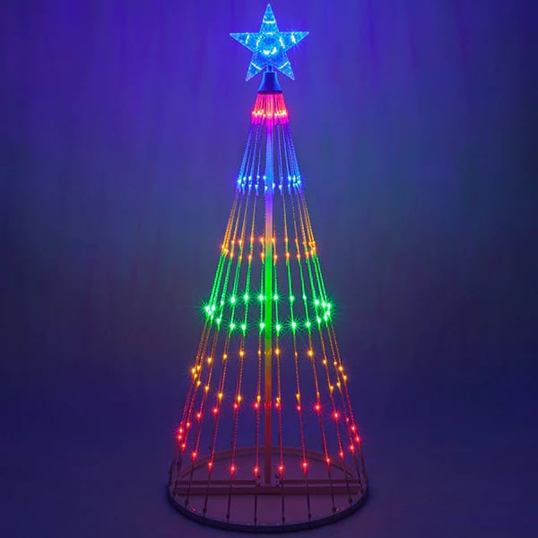 HolidayGlow™ | Meerkleurige LED Geanimeerde Buiten Kerstboom